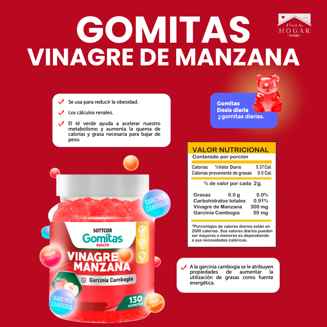 Gomitas de Vinagre de Manzana