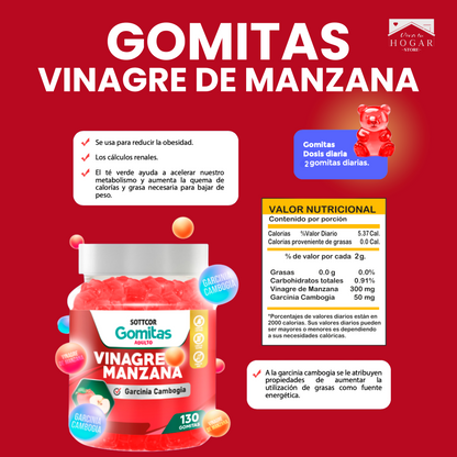 Gomitas de Vinagre de Manzana